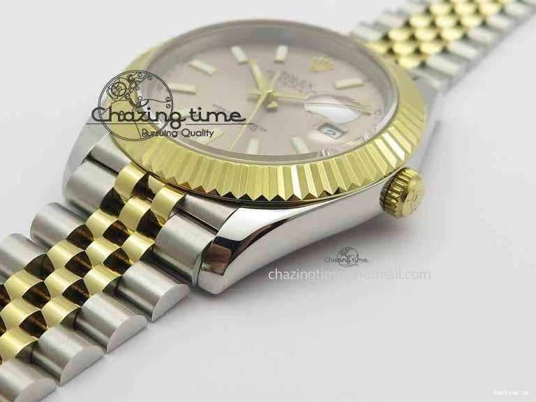1222 Sleek DateJust II 41mm SS YG BP Maker Best Edition Silver Dial On Jubilee Bracelet A 3675